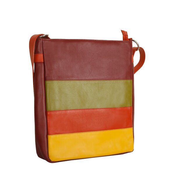 Genuine Leather Multicolour Backpack, Daypack for Women- Travel, Work, Gifting - Picture 6 of 10